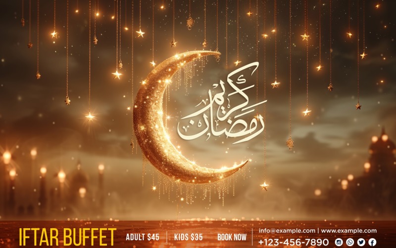 Ramadan Iftar Buffet Banner Design Template 83 Social Media