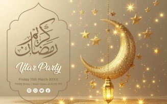 Ramadan Iftar Party Banner Design Template 51