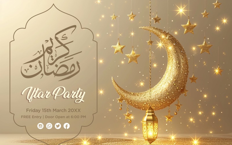 Ramadan Iftar Party Banner Design Template 51 Social Media
