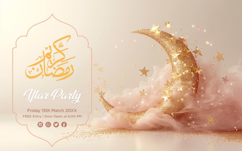 Ramadan Iftar Party Banner Design Template 82 Social Media