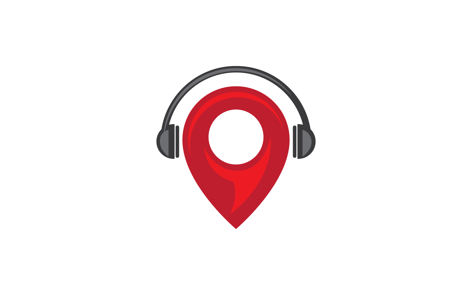 Segno e simbolo del punto musicale Modello vettoriale logo