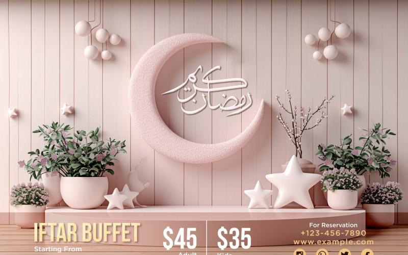 Ramadan Iftar Buffet Banner Design Template 102 Social Media