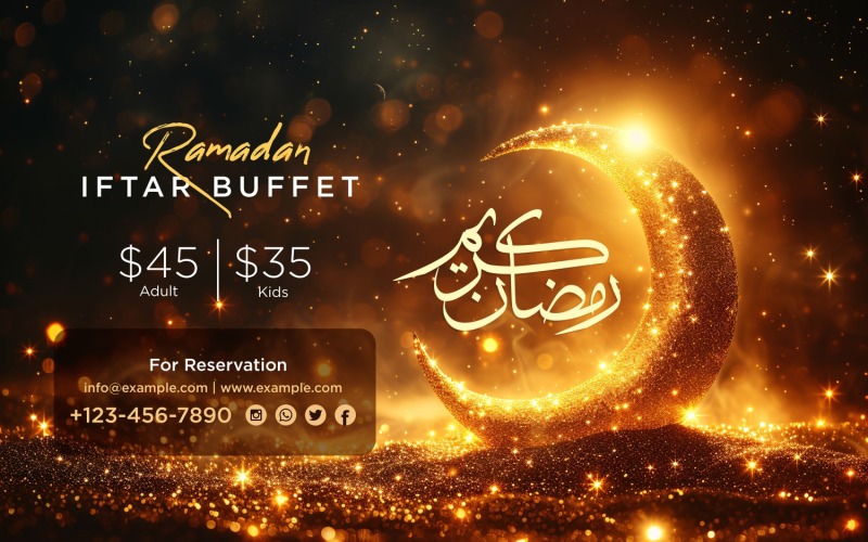 Ramadan Iftar Buffet Banner Design Template 123 Social Media