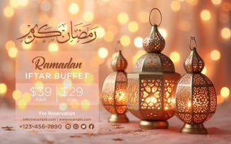 Ramadan Iftar Buffet Banner Design Template 129