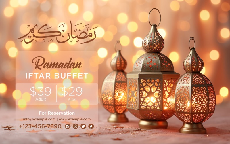 Ramadan Iftar Buffet Banner Design Template 129 Social Media