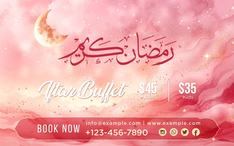 Ramadan Iftar Buffet Banner Design Template 153 Social Media