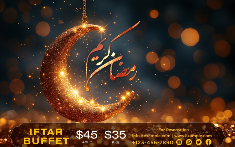 Ramadan Iftar Buffet Banner Design Template 154 Social Media