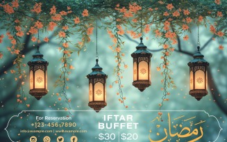 Ramadan Iftar Buffet Banner Design Template 168