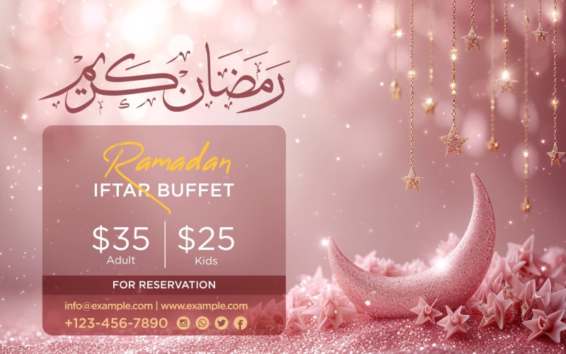 Ramadan Iftar Buffet Banner Design Template 87 Social Media