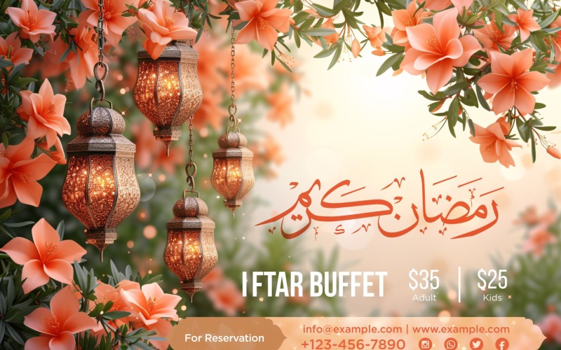 Ramadan Iftar Buffet Banner Design Template 88 Social Media