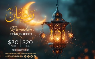 Ramadan Iftar Buffet Banner Design Template 89