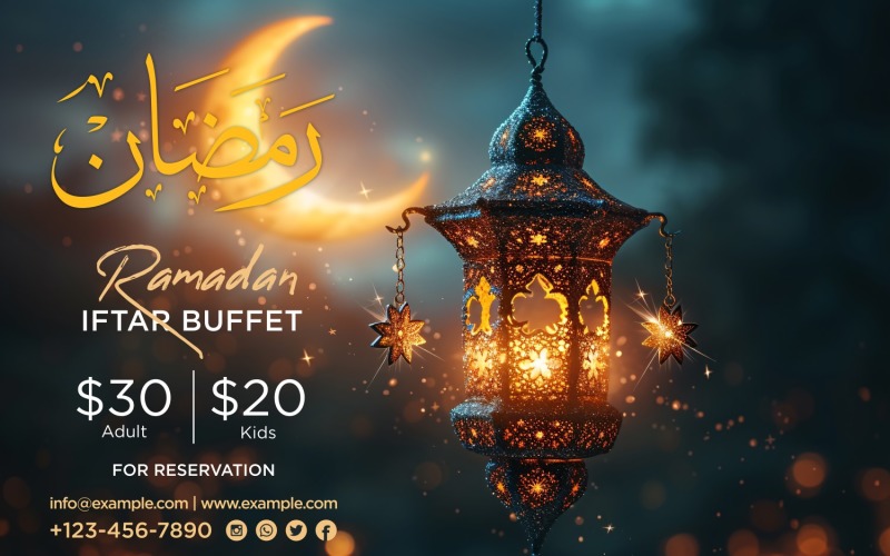 Ramadan Iftar Buffet Banner Design Template 89 Social Media