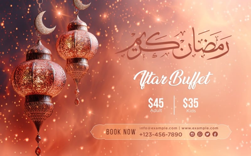 Ramadan Iftar Buffet Banner Design Template 91 Social Media