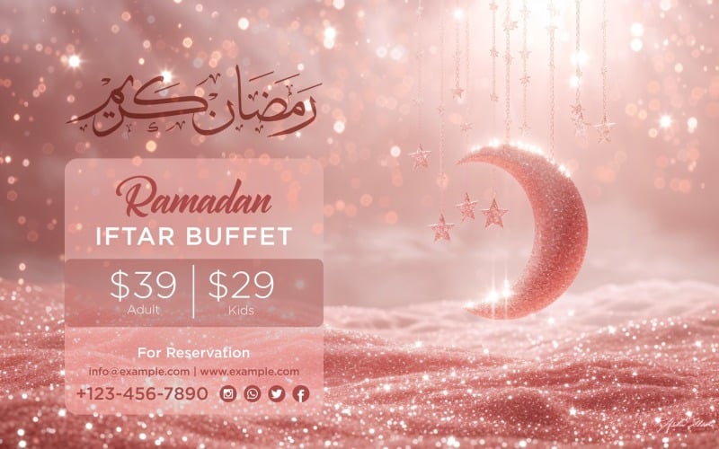 Ramadan Iftar Buffet Banner Design Template 95 Social Media