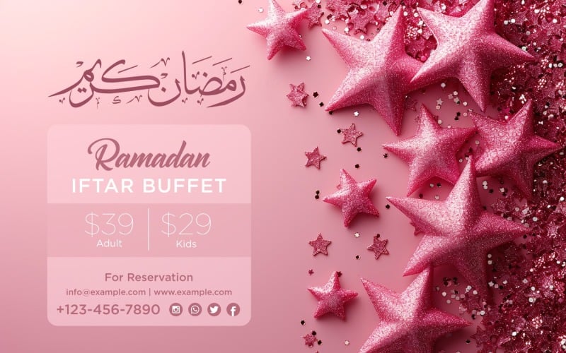 Ramadan Iftar Buffet Banner Design Template 96 Social Media