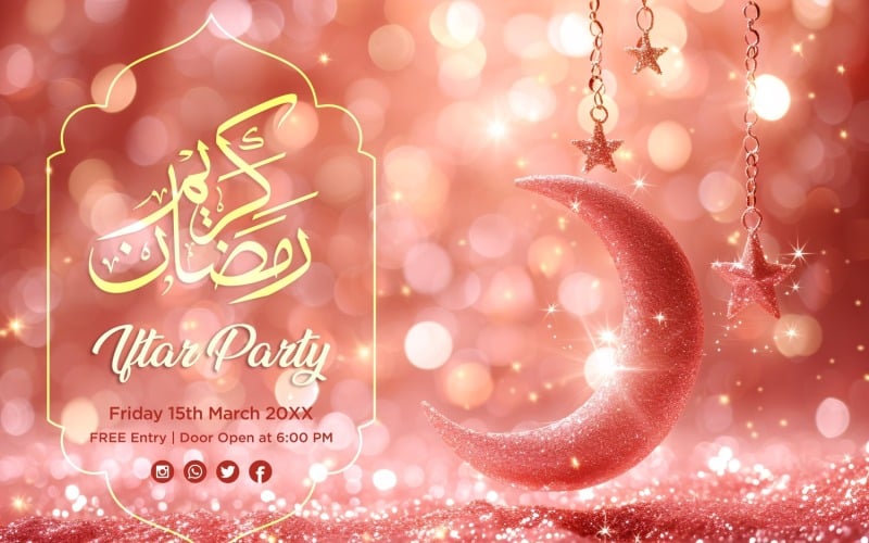 Ramadan Iftar Party Banner Design Template 133 Social Media