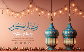 Ramadan Iftar Party Banner Design Template 145