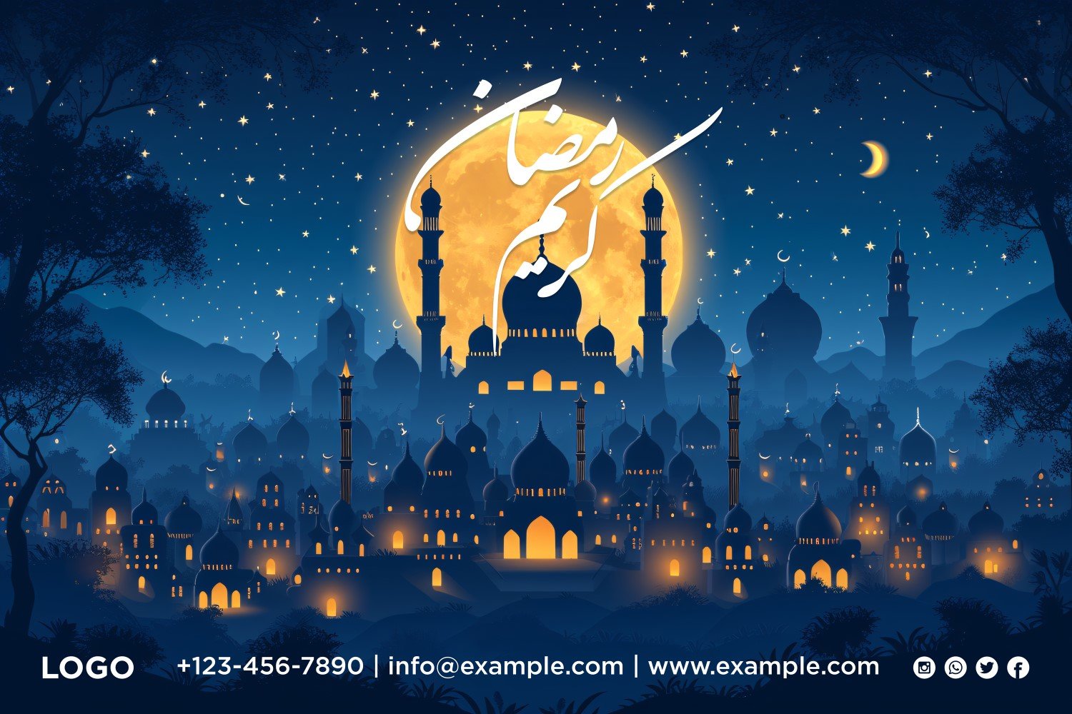 Kit Graphique #410340 Ramadan Kareem Divers Modles Web - Logo template Preview
