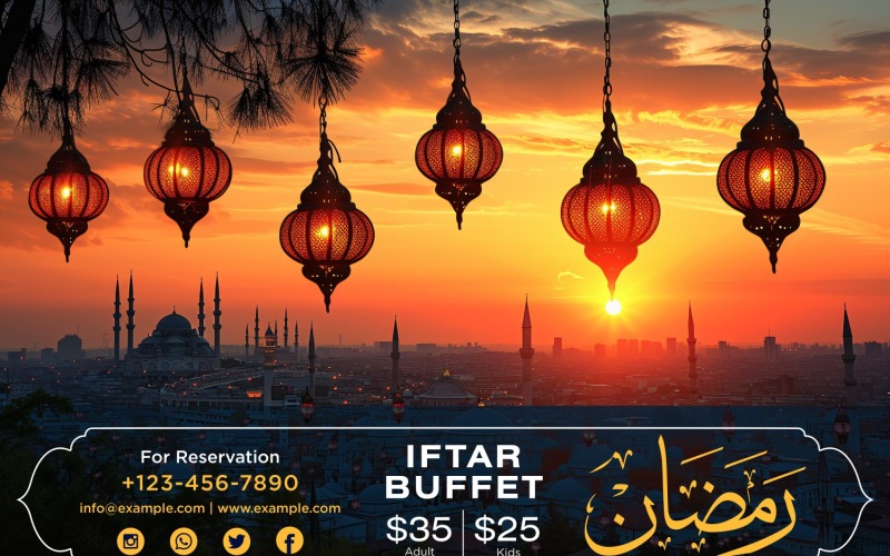 Ramadan Iftar Buffet Banner Design Template 179 Social Media