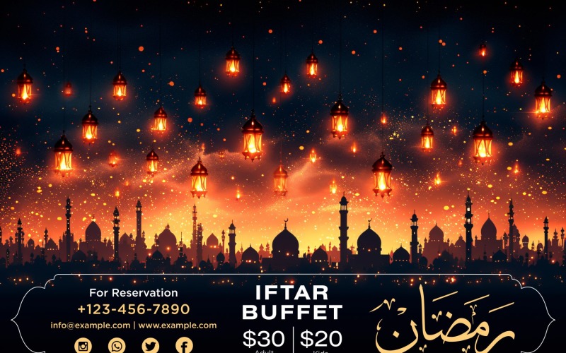 Ramadan Iftar Buffet Banner Design Template 199 Social Media