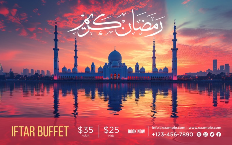 Ramadan Iftar Buffet Banner Design Template 214 Social Media