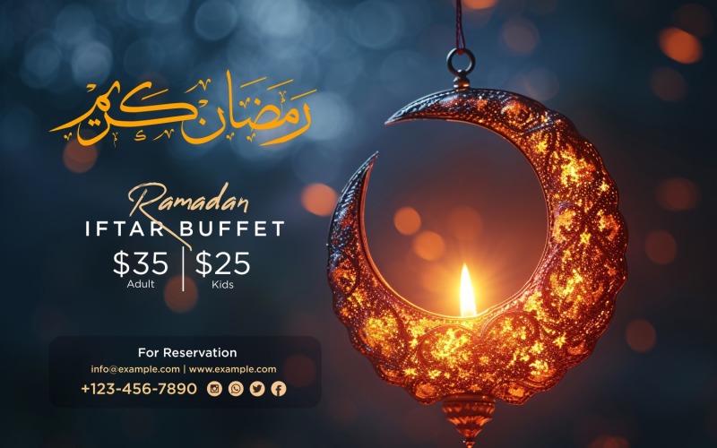 Ramadan Iftar Buffet Banner Design Template 226 Social Media