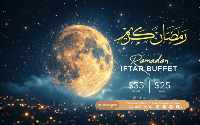 Ramadan Iftar Buffet Banner Design Template 229 Social Media