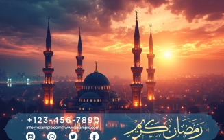 Ramadan Kareem Banner Design Template 189