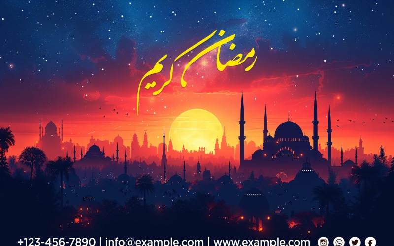 Ramadan Kareem Banner Design Template 232 Social Media