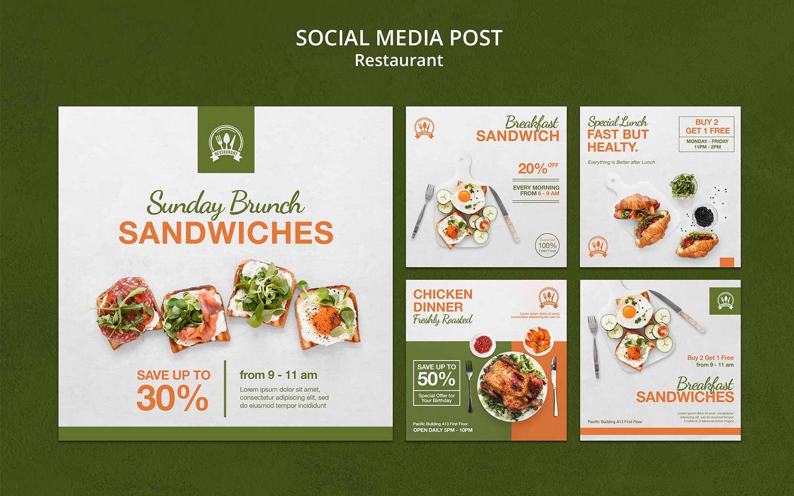 Template #410403 Food Social Webdesign Template - Logo template Preview