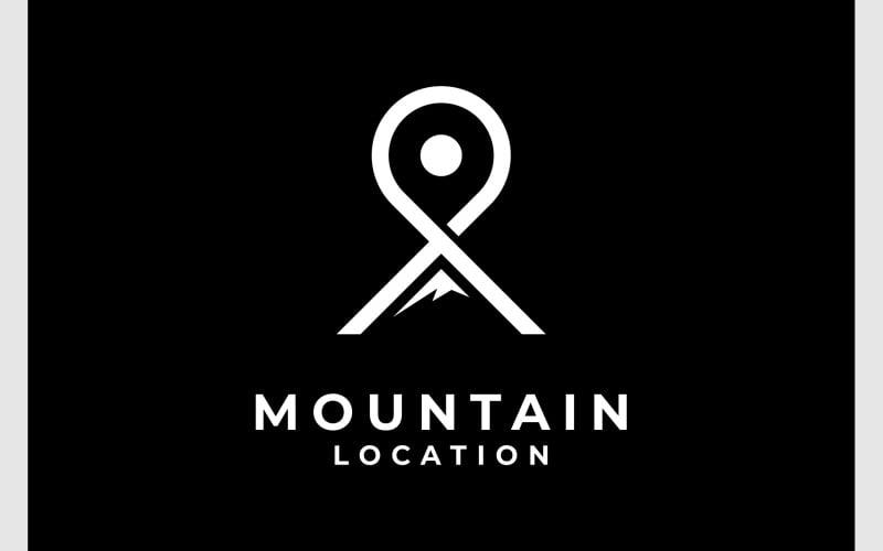 Mountain Adventure Location Logo Logo Template