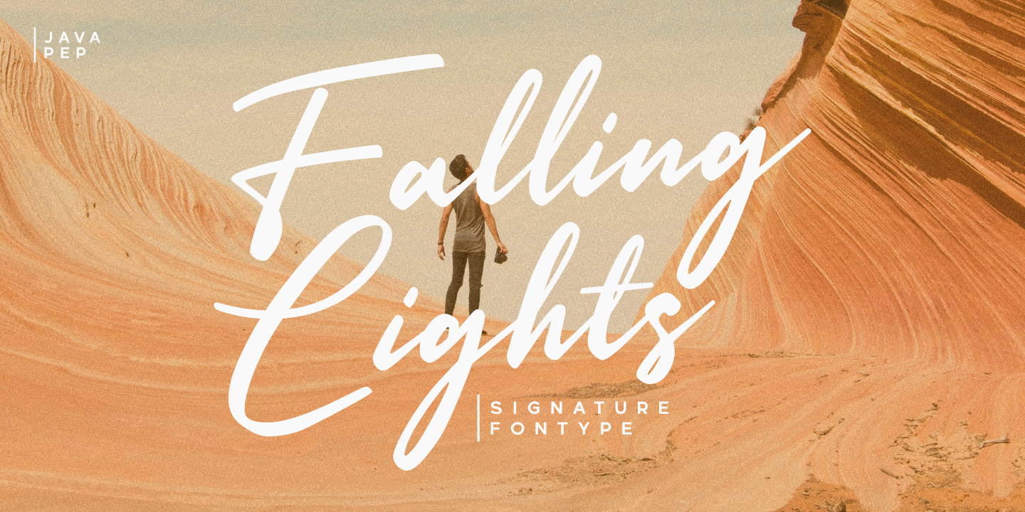 Falling Lights / Signature Font