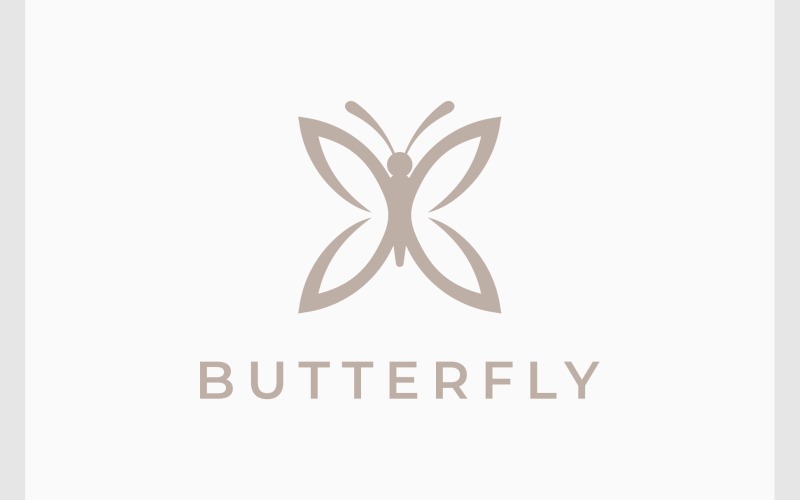 Butterfly Insect Beautiful Logo Logo Template