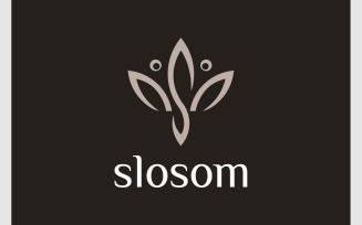 Letter S Natural Blossom Logo