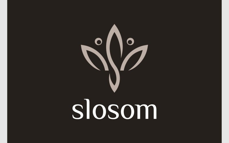 Letter S Natural Blossom Logo Logo Template