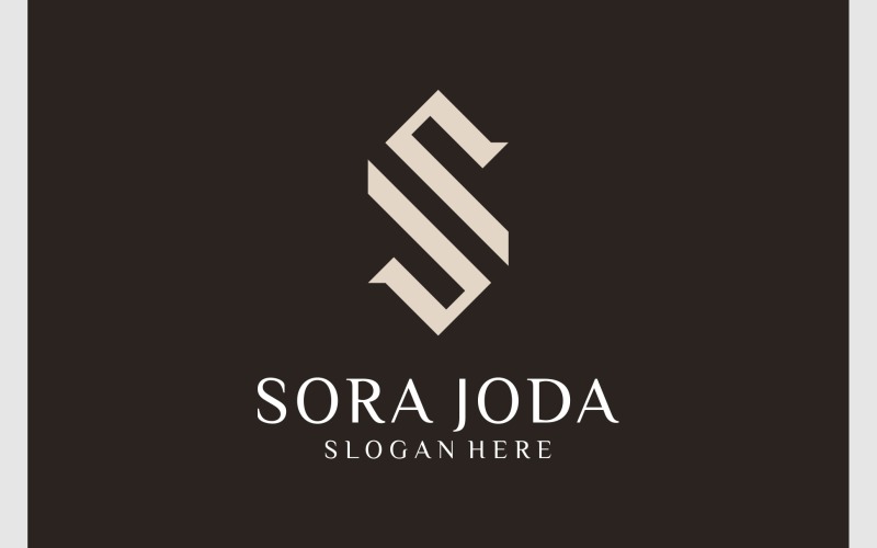 Letter SJ JS Luxury Elegant Logo Logo Template