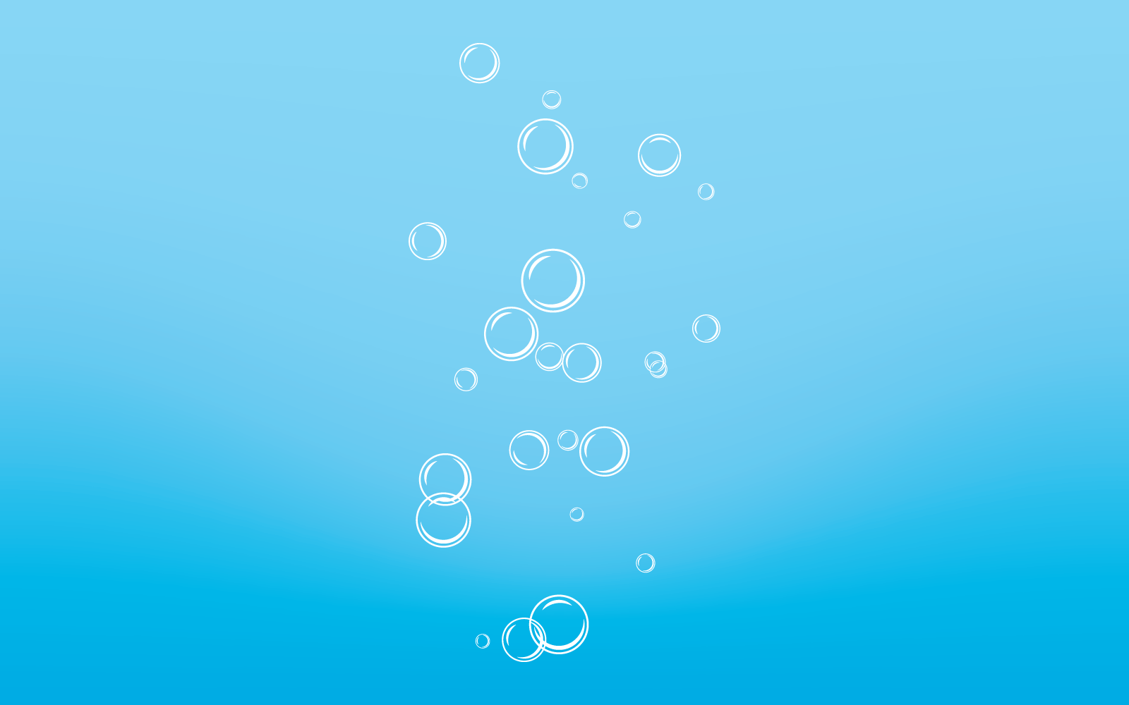 Natural realistic illustration water bubble flat design