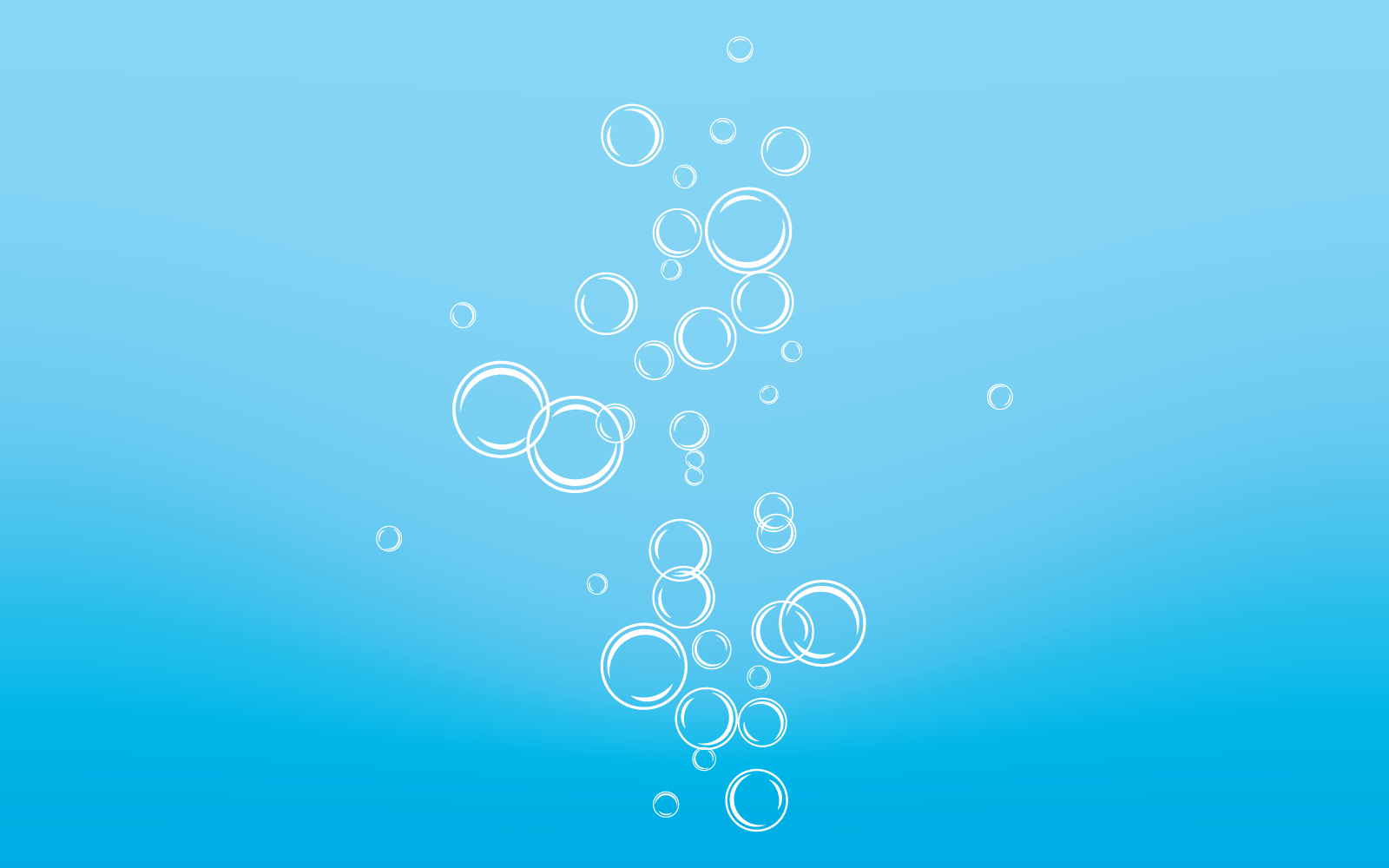 Natural realistic water bubble design vector illustration Logo Template