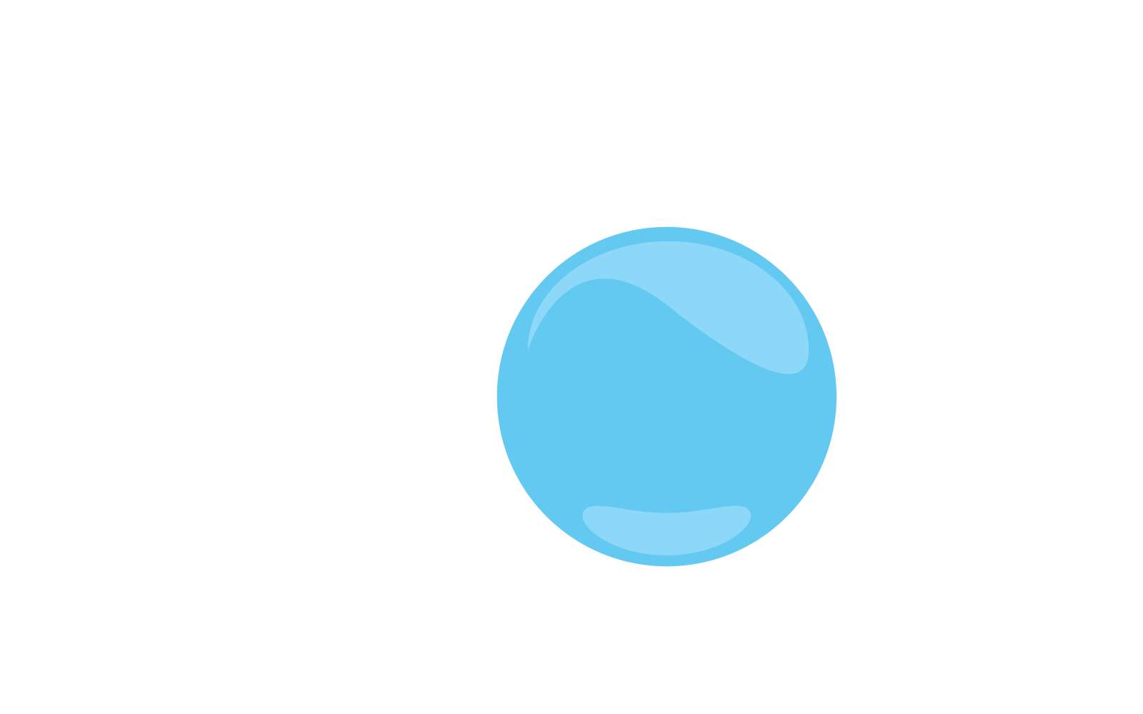 Natural realistic water bubble vector design template Logo Template