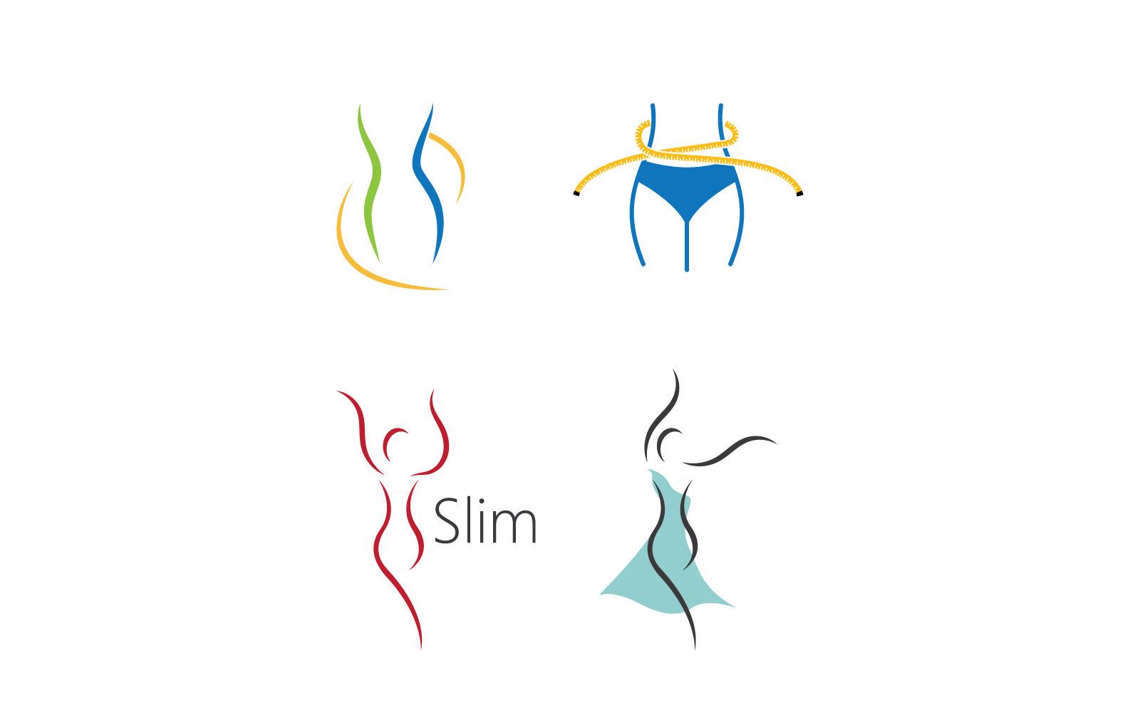 Viktminskning illustration vektor platt formgivningsmall