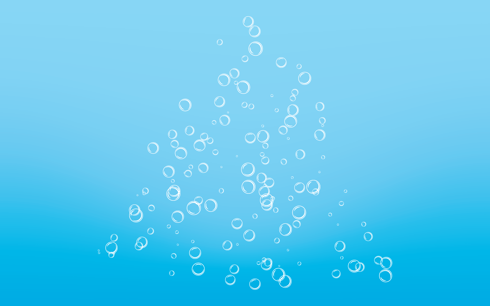 自然逼真的水气泡平面设计矢量