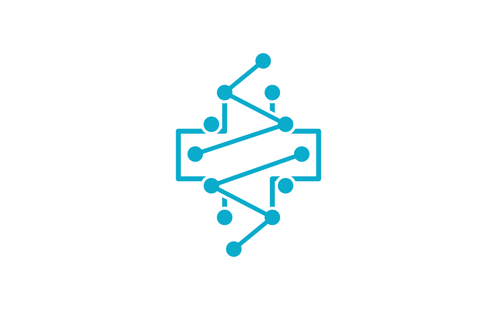 DNS logó illusztráció ikon vektoros tervezés