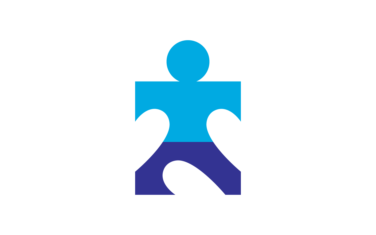 Menschen Puzzle Illustration Symbol Vektor-Vorlage