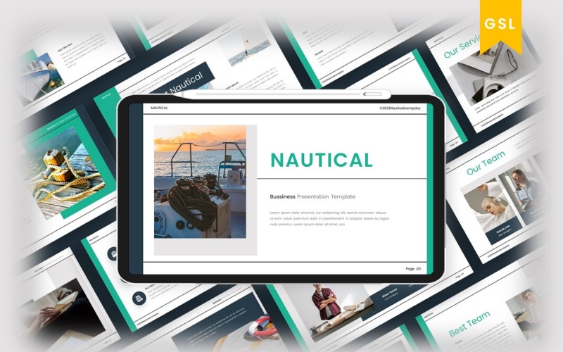 Nautical - Business GoogleSlide Template Google Slide