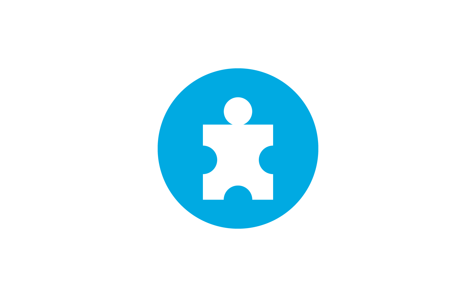 People puzzle illustration vector flat design template Logo Template