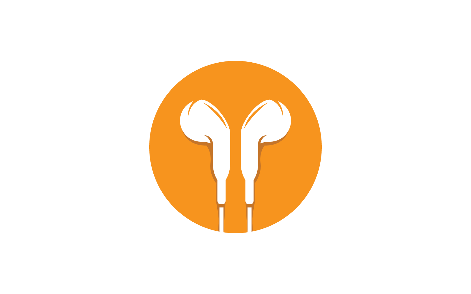Słuchawki, szablon wektora ikony projektu słuchawek
