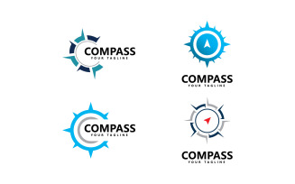 Compass Logo icon vector template design V0