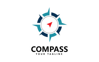 Compass Logo icon vector template design V1