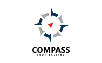 Compass Logo icon vector template design V3