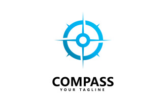 Compass Logo icon vector template design V4